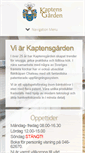 Mobile Screenshot of kaptensgarden.com