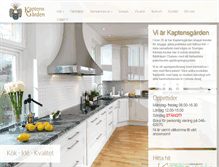 Tablet Screenshot of kaptensgarden.com
